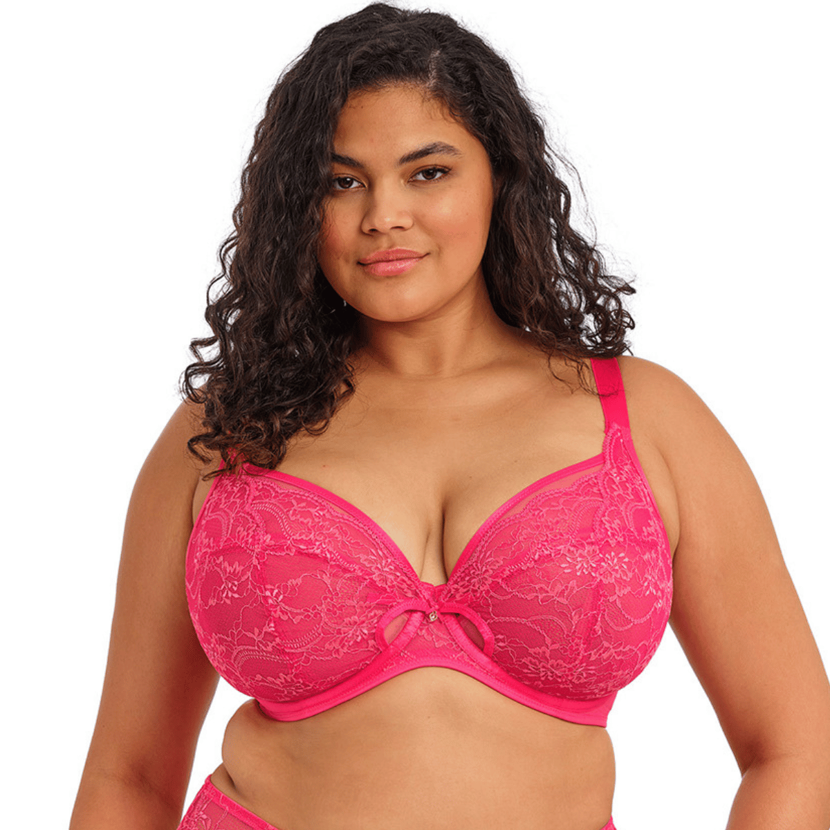 Elomi Darcie plunge BH, pink - EL302902 - AZA - Azalea