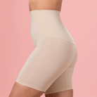 Trofé Highwaist Shaping shorts, beige - 90702 - 1100 - Skin