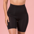 Trofé Highwaist Shaping shorts, sort - 90702 - 1200 - Black