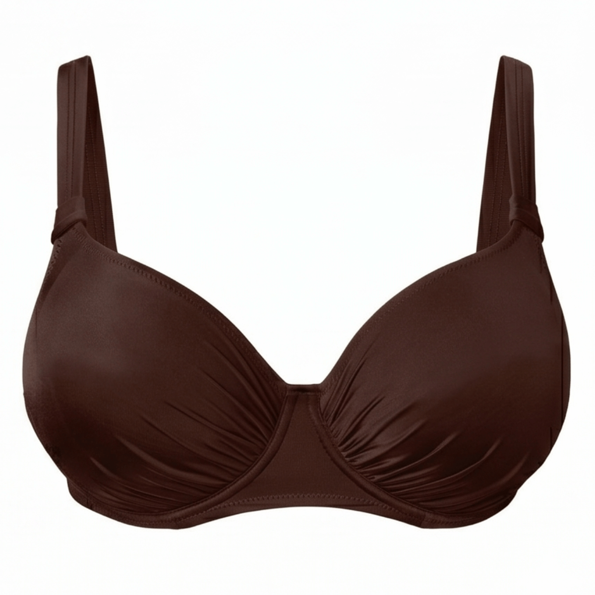 Wiki Mocca bikini top med bøjle, brun - 3467 - W079 - Mocca