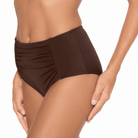 Wiki Mocca midi bikinitrusse, brun - 4108 - W079 - Mocca