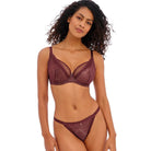 Freya Tailored tai trusse, rød - AA401150 - DRR - Dark Cherry