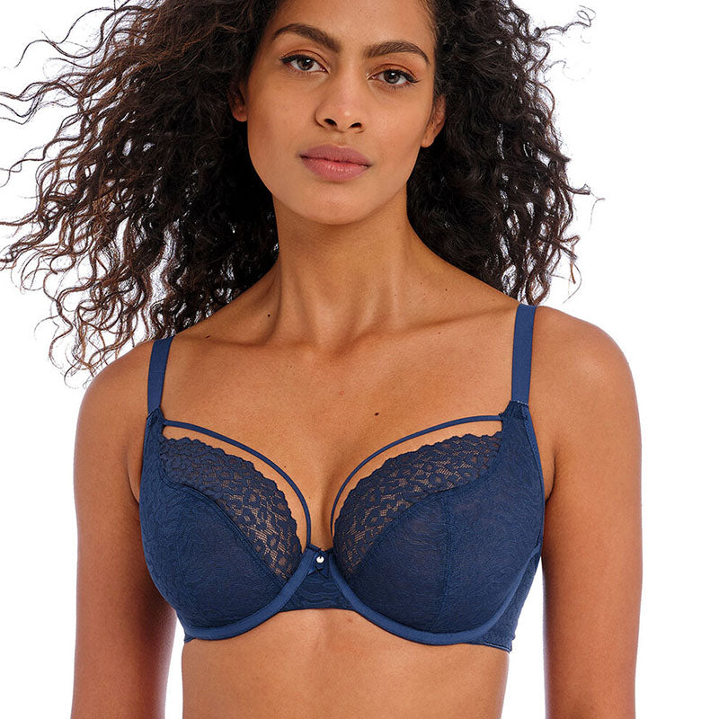 Freya Catwalk BH med bøjle, blå - AA402202 - MIH - Midnight