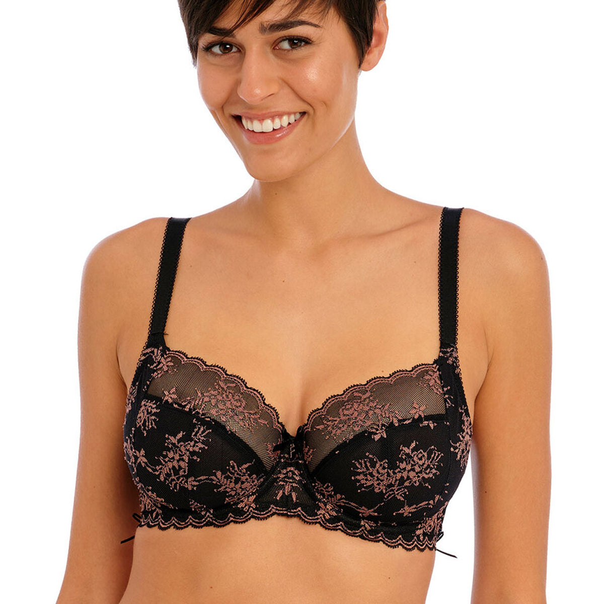 Freya Offbeat Decadence BH med bøjle, sort - AA402501 - BLK - Black