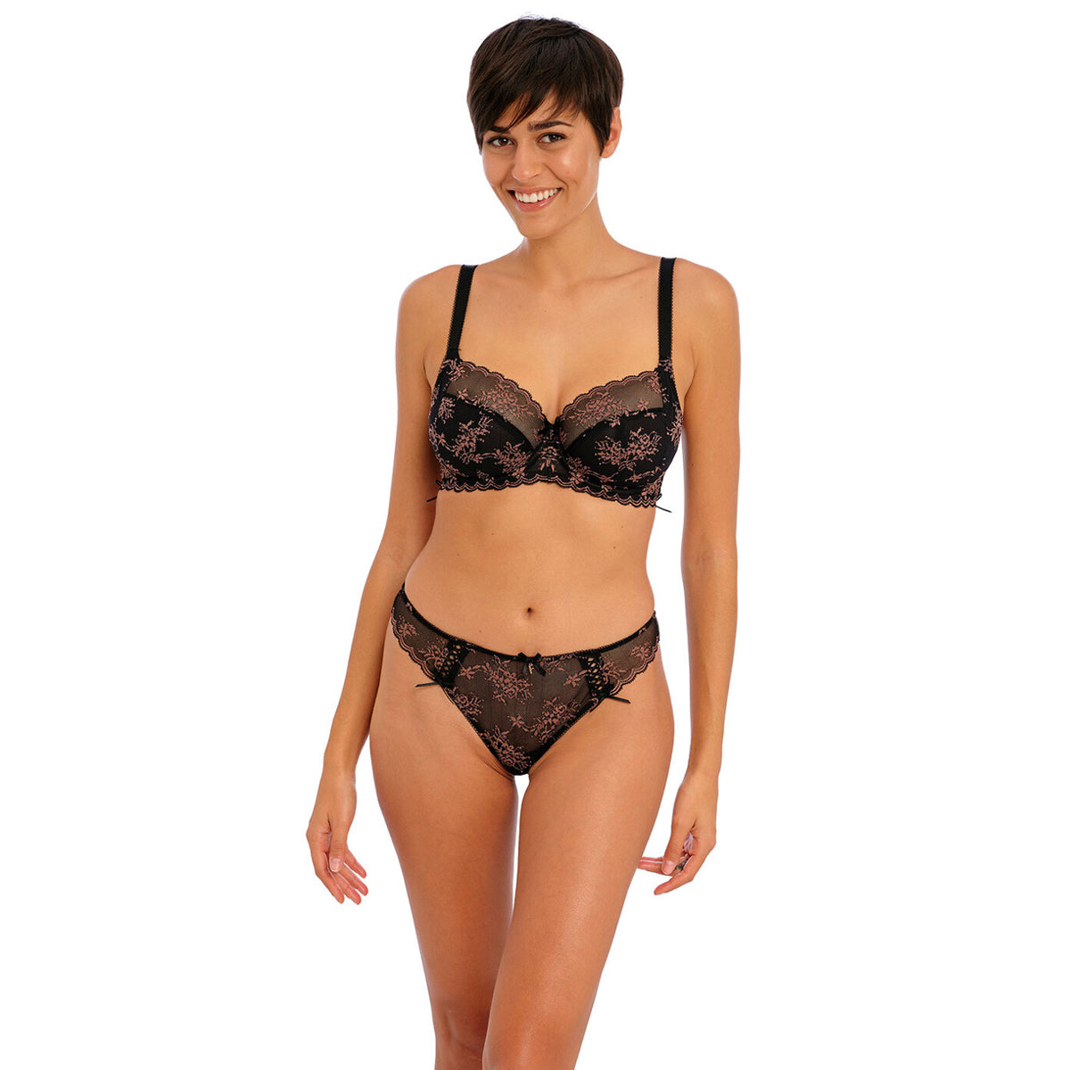 Freya Offbeat Decadence BH med bøjle, sort - AA402501 - BLK - Black