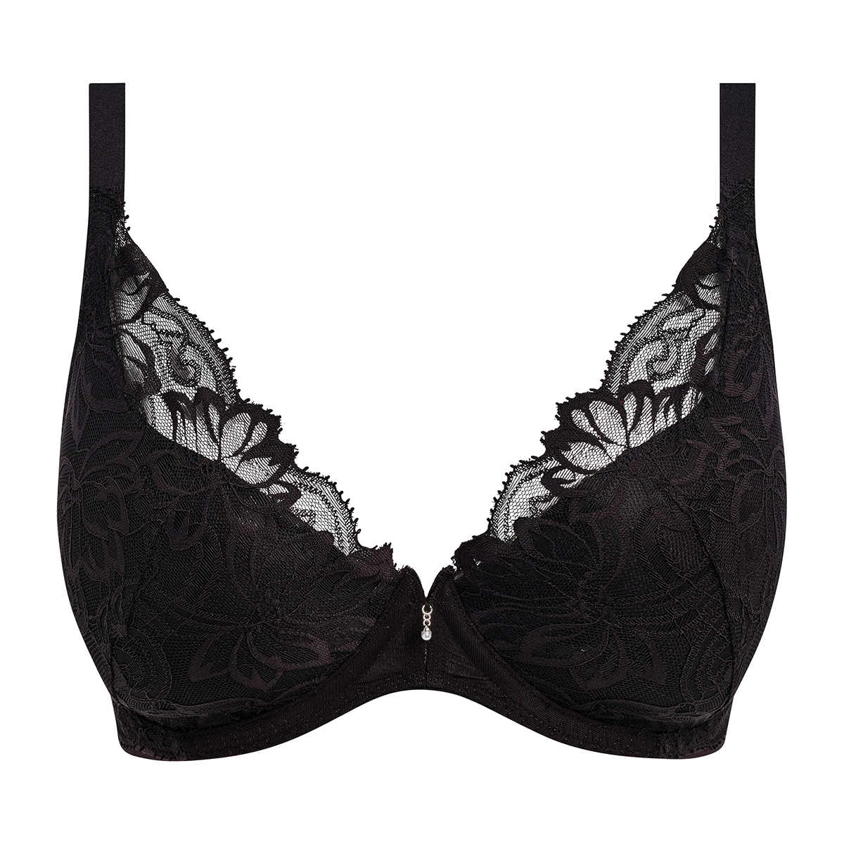 Wacoal Abellia plunge BH, sort - WE601702 - BLK - Black