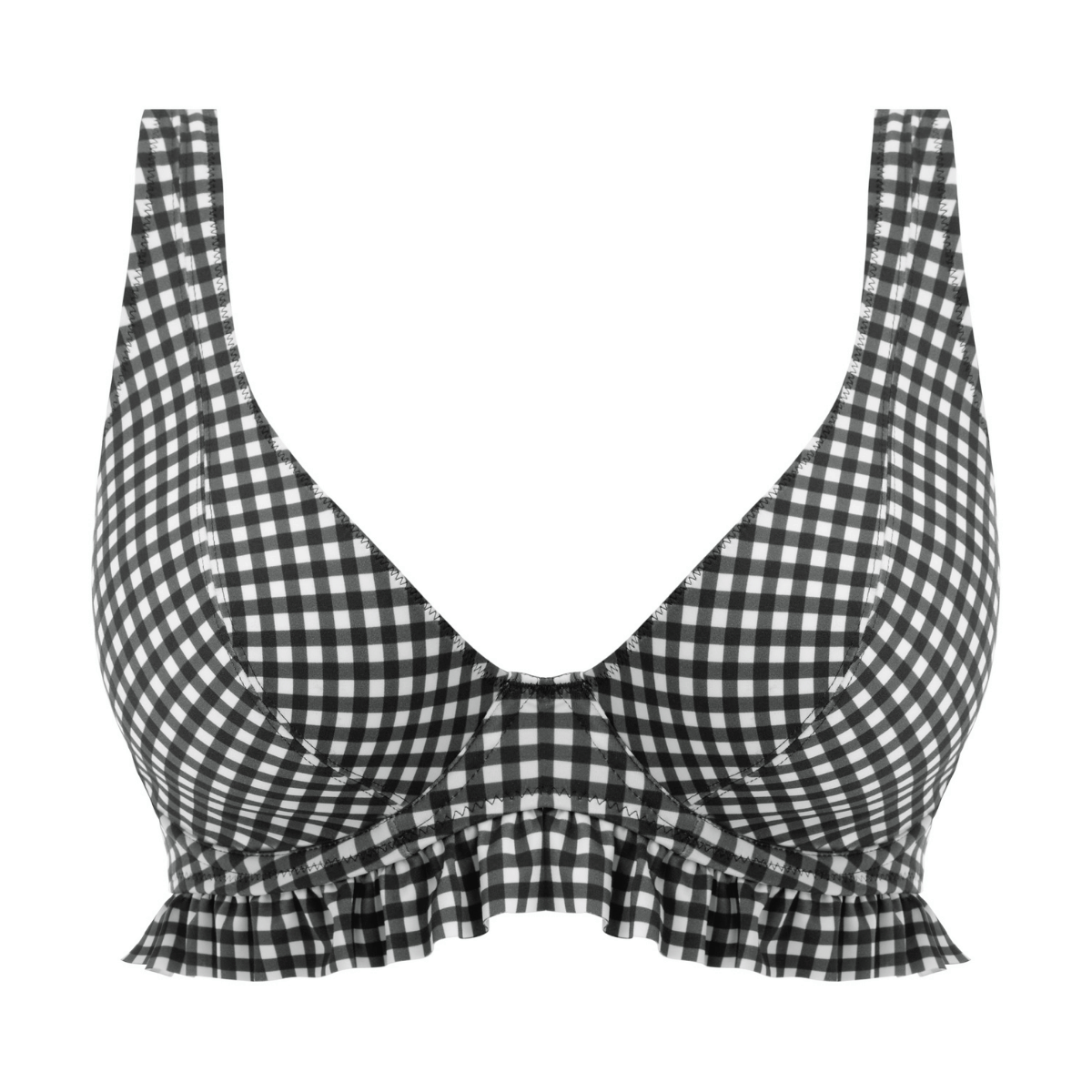 Freya Check In bikini top med bøjle, multi - AS201913 - MOM - Monochrome