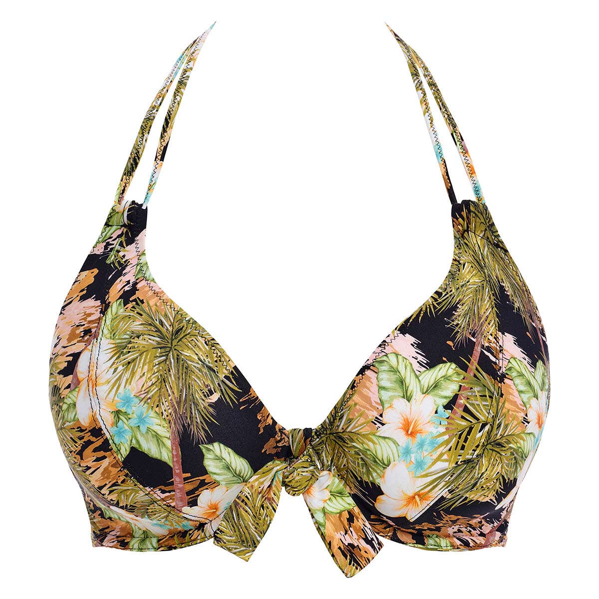 Freya Bahama Shores bikini top med bøjle, multi - AS205804 - BLK - Black