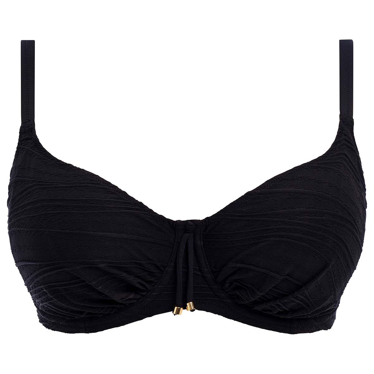 Fantasie Beach Waves bikini top med bøjle, sort - FS502201 - BLK - Black