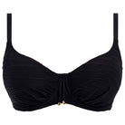 Fantasie Beach Waves bikini top med bøjle, sort - FS502201 - BLK - Black