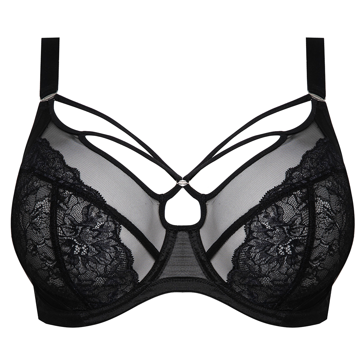 Elomi Brianna plunge BH, sort - EL8080 - BLK - Black
