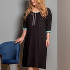 Plaisir Bamboo natkjole, sort - F2449-1B - Black - Black