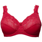 Plaisir Beate Plain BH med bøjle, rød - 619431 - 4 - Red