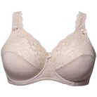 Plaisir Beate Plain BH med bøjle, beige - 619431 - 3 - Silver Peony