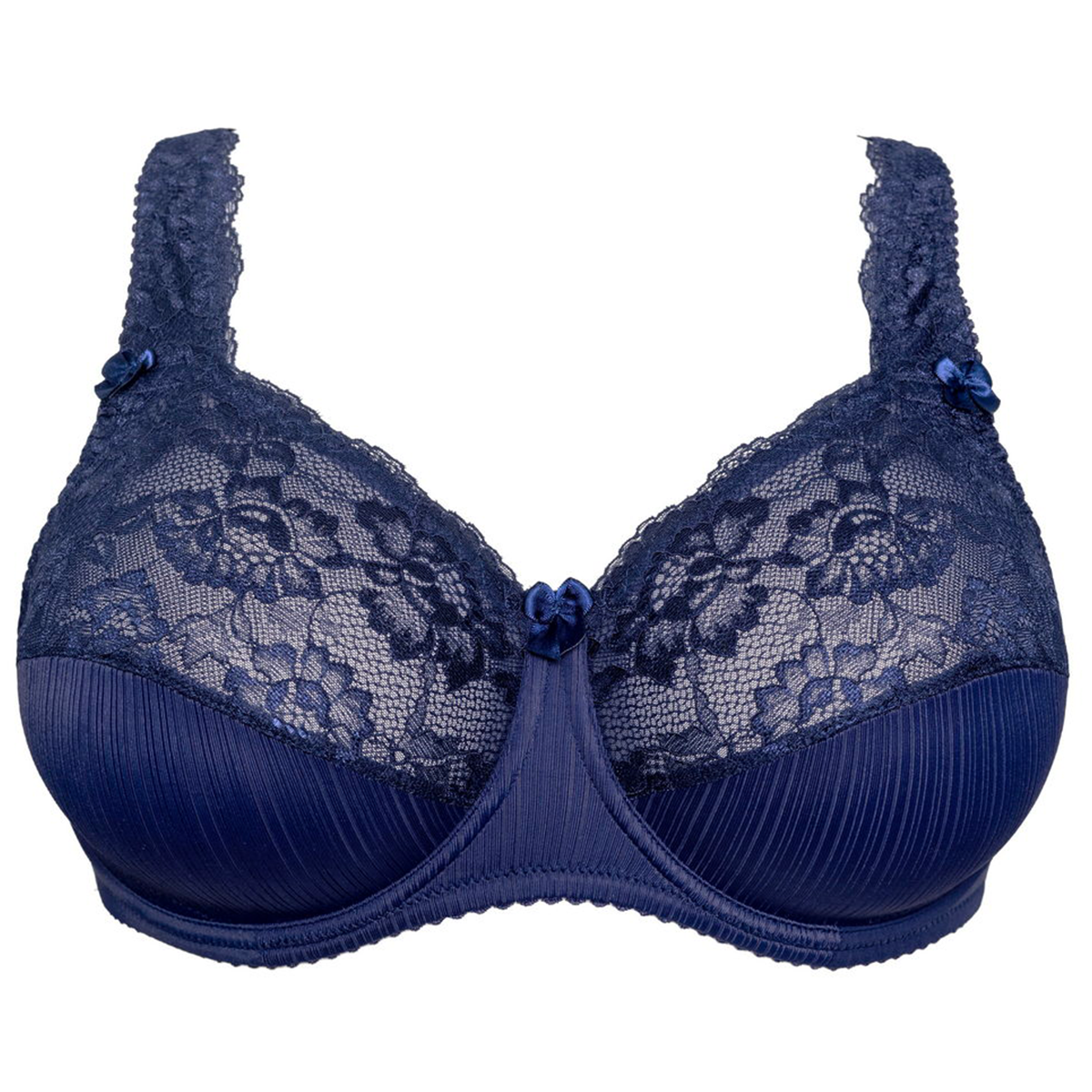 Plaisir Beate Plain Elegance BH med bøjle, blå - 619432 - 17 - Dark Blue
