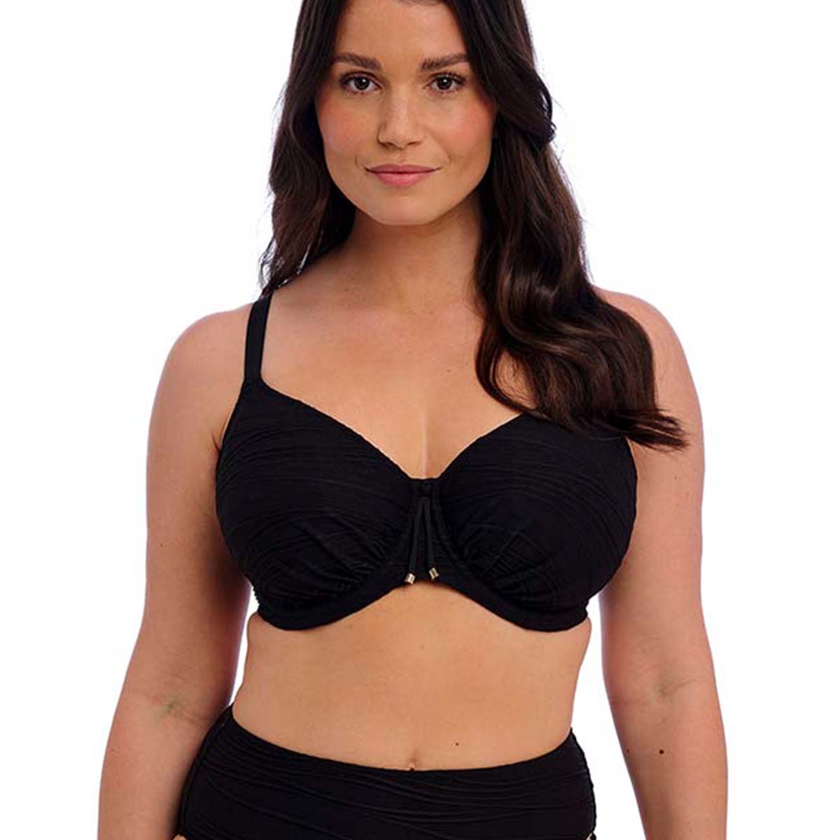 Fantasie Beach Waves bikini top med bøjle, sort - FS502201 - BLK - Black