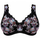Plaisir Beate Blossom BH med bøjle, sort - 619435 - 38 - Blossom