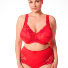Plaisir Beate Luxury Lace BH med bøjle, rød - 619435 - 28 - Salsa