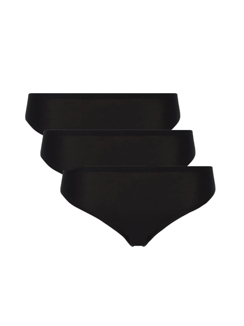 Chantelle SoftStretch 3-Pack g-streng, sort - C10020 - 011 - Black