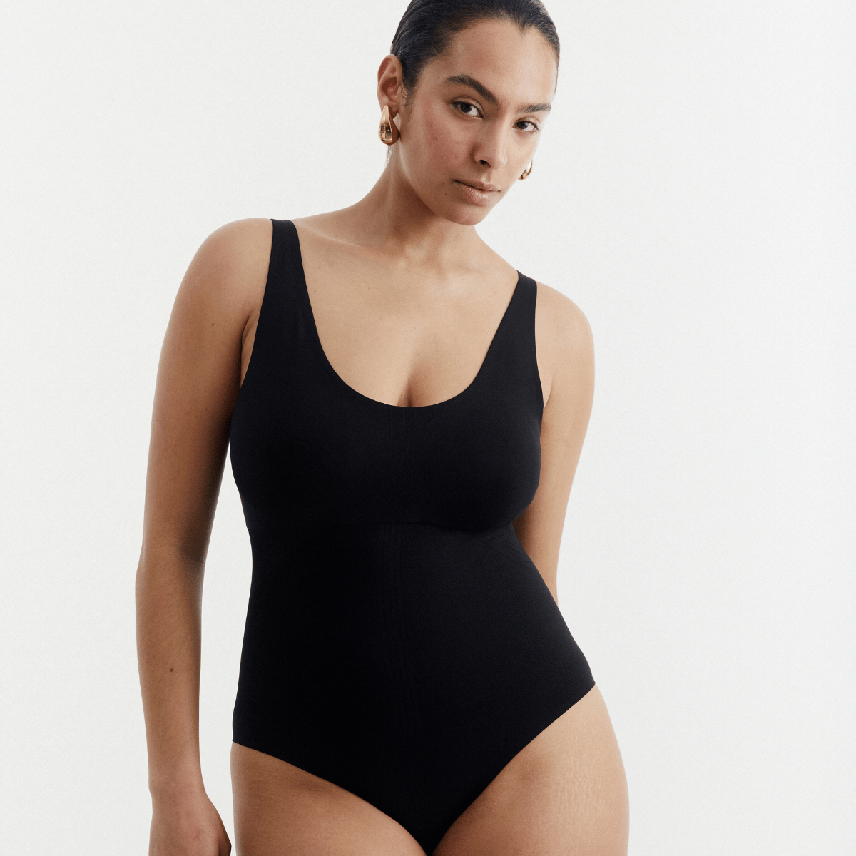 Chantelle Smooth Comfort bodystocking, sort - C10UT0 - 011 - Black
