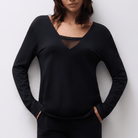 Chantelle Romance nattrøje, sort - C10YJ0 - 011 - Black