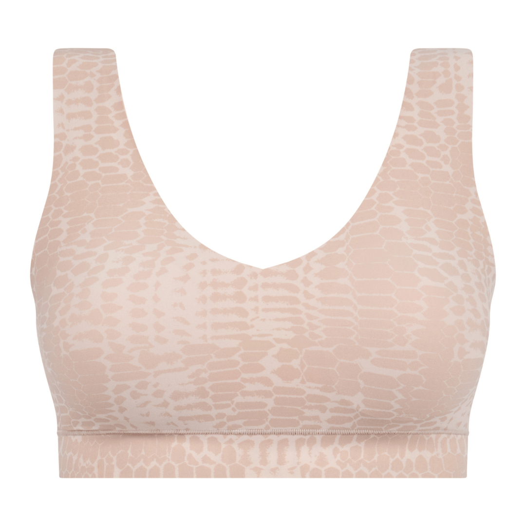 Chantelle Softstretch BH top, beige - C11D10 - A20 - Light Snake Print