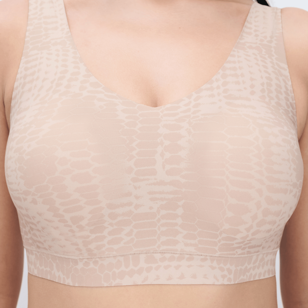 Chantelle Softstretch BH top, beige - C11D10 - A20 - Light Snake Print