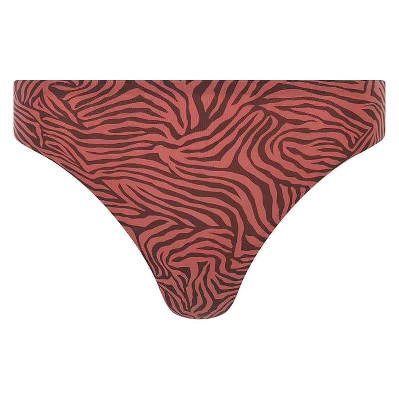 Chantelle SoftStretch g-streng, brun - C11D90 - 08X - Safari Print