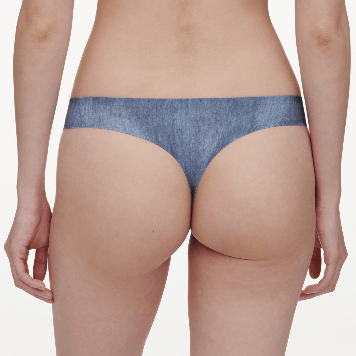 Chantelle SoftStretch g-streng, blå - C11D90 - A21 - Blue Denim Print