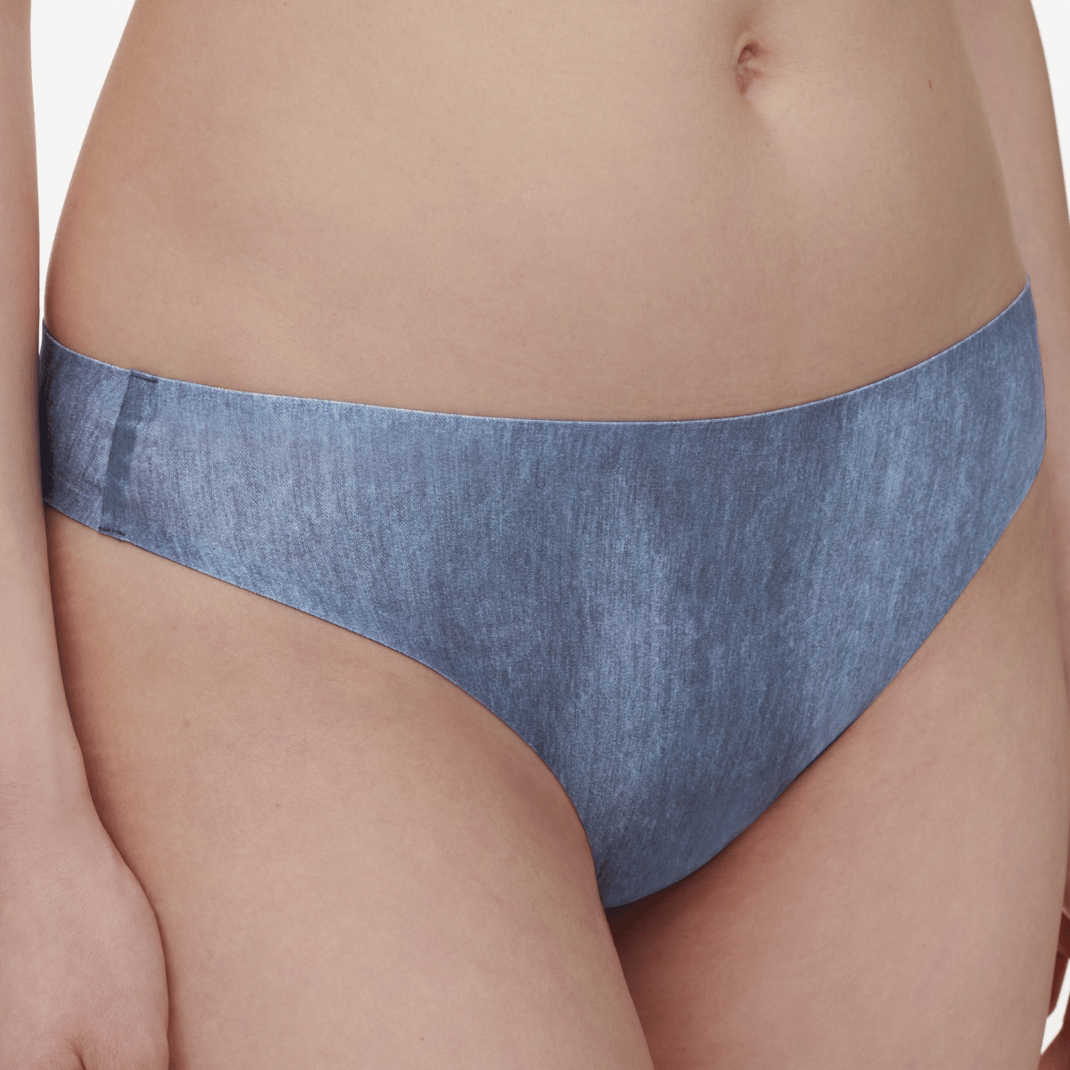 Chantelle SoftStretch g-streng, blå - C11D90 - A21 - Blue Denim Print