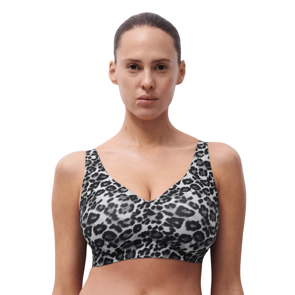 Chantelle SoftStretch Power BH top, leopard - C11DQB - B16 - Grey Leopard