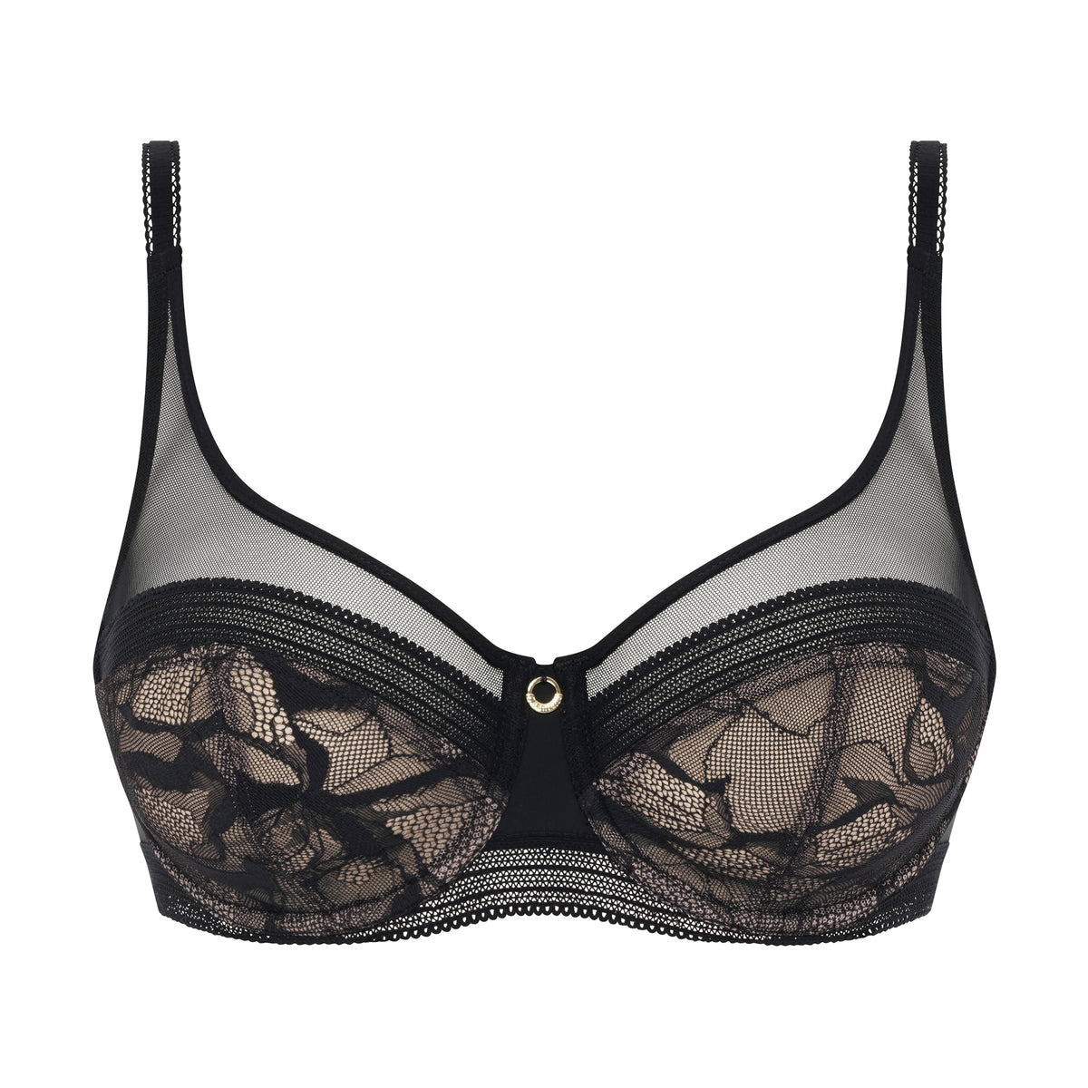 Chantelle True Lace BH med bøjle, sort - C11M10 - 011 - Black