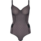 Chantelle Smooth Lines bodystocking, sort - C11N70 - 0DS - Black/Beige