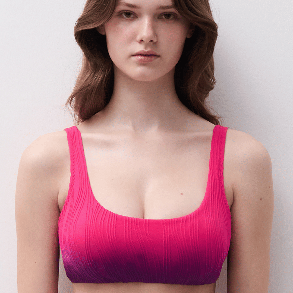 Chantelle Pulp bikini top uden bøjle, lilla - C12VQ0 - A41 - Sunset Tie & Dye