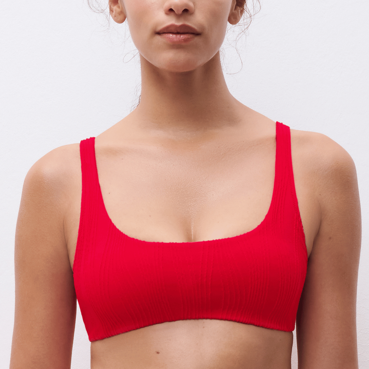 Chantelle Pulp bikini top uden bøjle, rød - C12VQ0 - A39 - Cherry Red