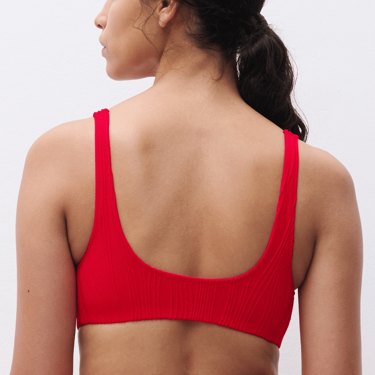 Chantelle Pulp bikini top uden bøjle, rød - C12VQ0 - A39 - Cherry Red
