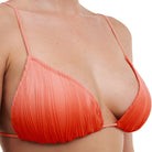 Chantelle Pulp triangle bikini top, orange - C12VQF - 0XS - Orange Tie & Dye