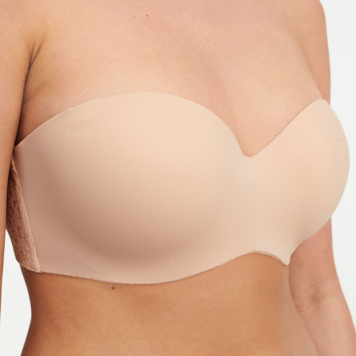 Chantelle EasyFeel Norah stropløs BH, beige - C13F50 - 01N - Golden Beige