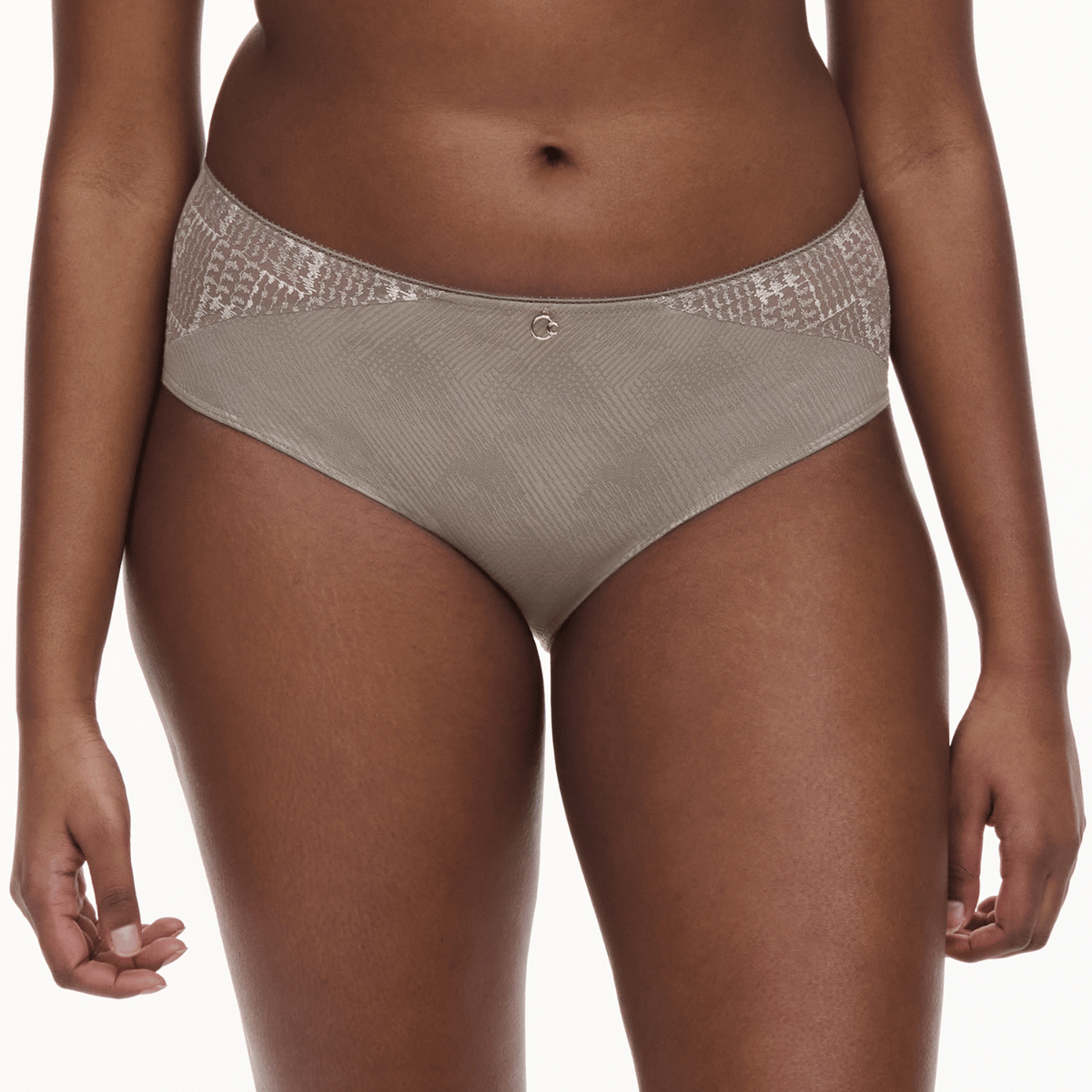 Chantelle Intrigue maxi trusse, grå - C13WC5 - 05G - Safari Grey