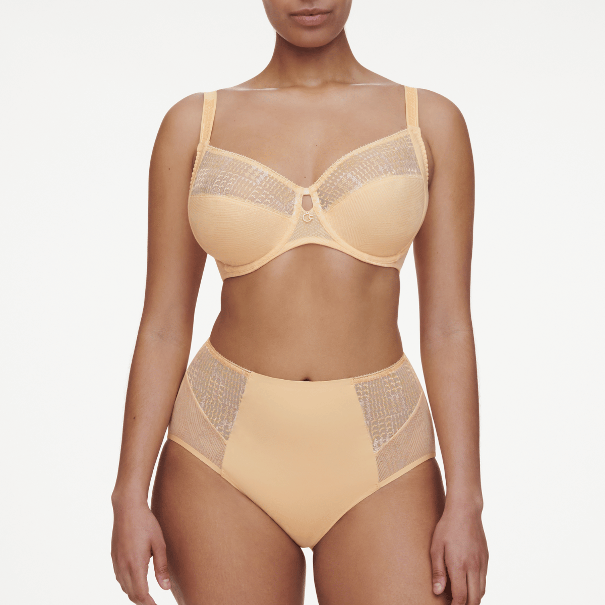 Chantelle Intrigue maxi trusse, gul - C13WC6 - 056 - Sunflower Yellow