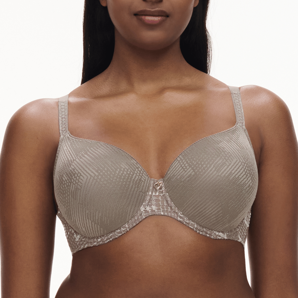 Chantelle Intrigue BH med bøjle, grå - C13WN1 - 05G - Safari Grey