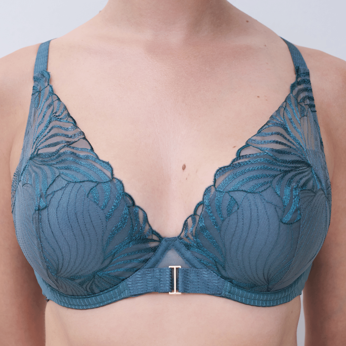 Chantelle Legend plunge BH, blå - C15YNA - 00C - Jeans Blue