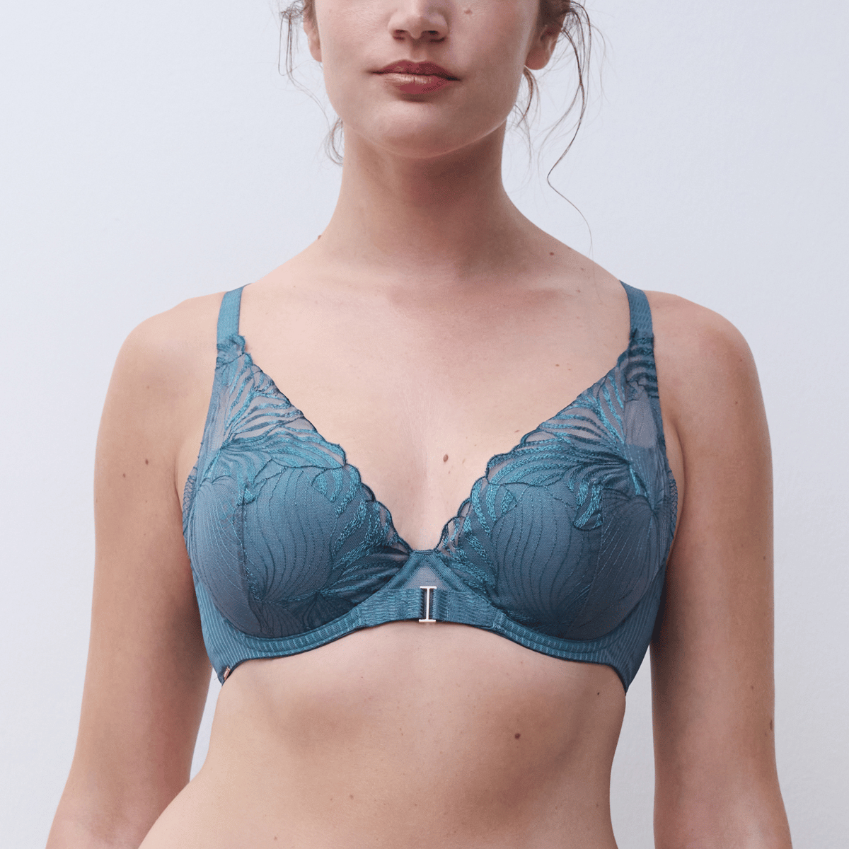 Chantelle Legend plunge BH, blå - C15YNA - 00C - Jeans Blue
