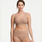 Chantelle SoftStretch Padded BH top, beige - C16A10 - 02T - Coffee Latte