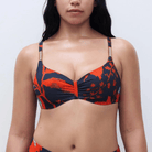 Chantelle Icon bikini top med bøjle, multi - C16VM0 - A02 - Ink Flowers