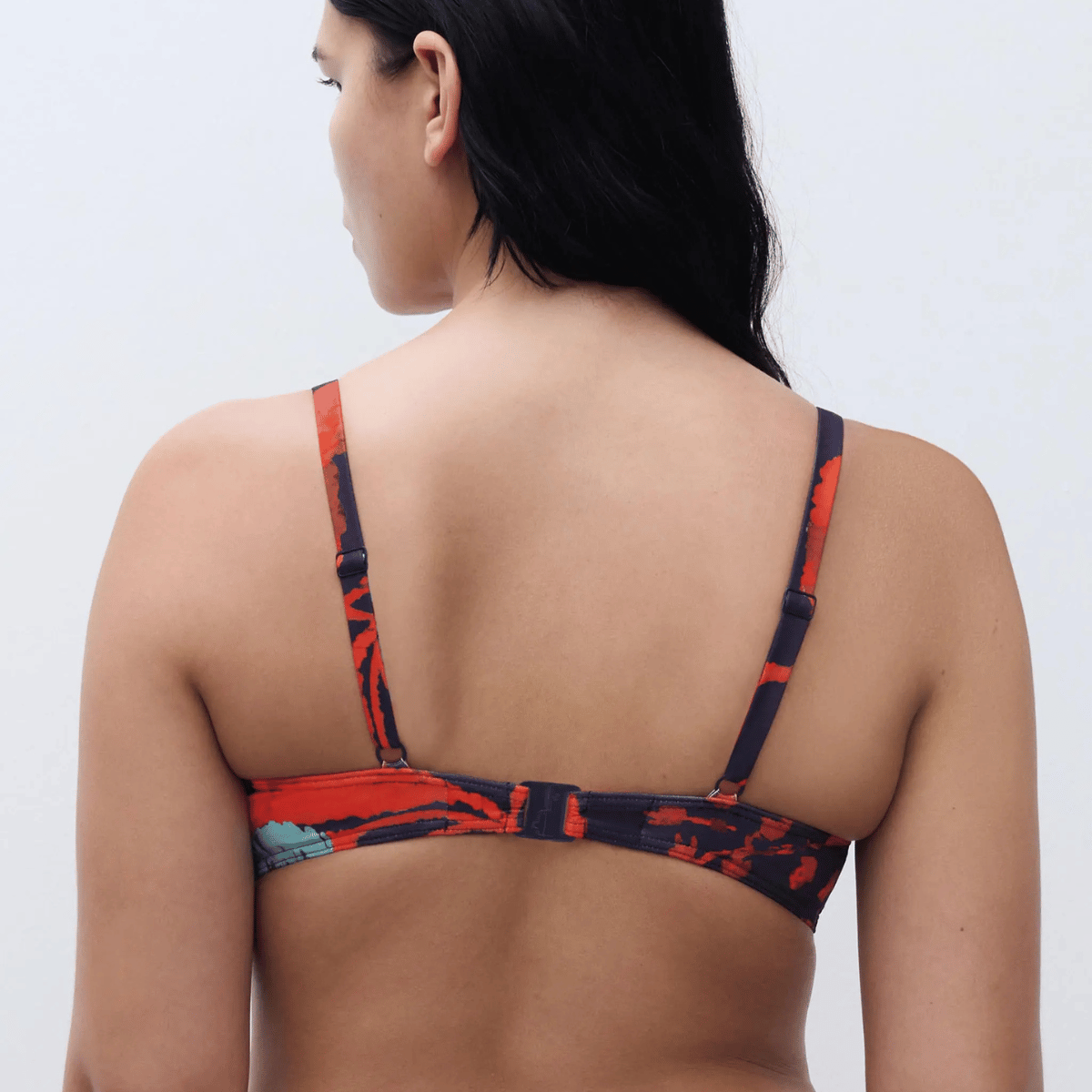 Chantelle Icon bikini top med bøjle, multi - C16VM0 - A02 - Ink Flowers