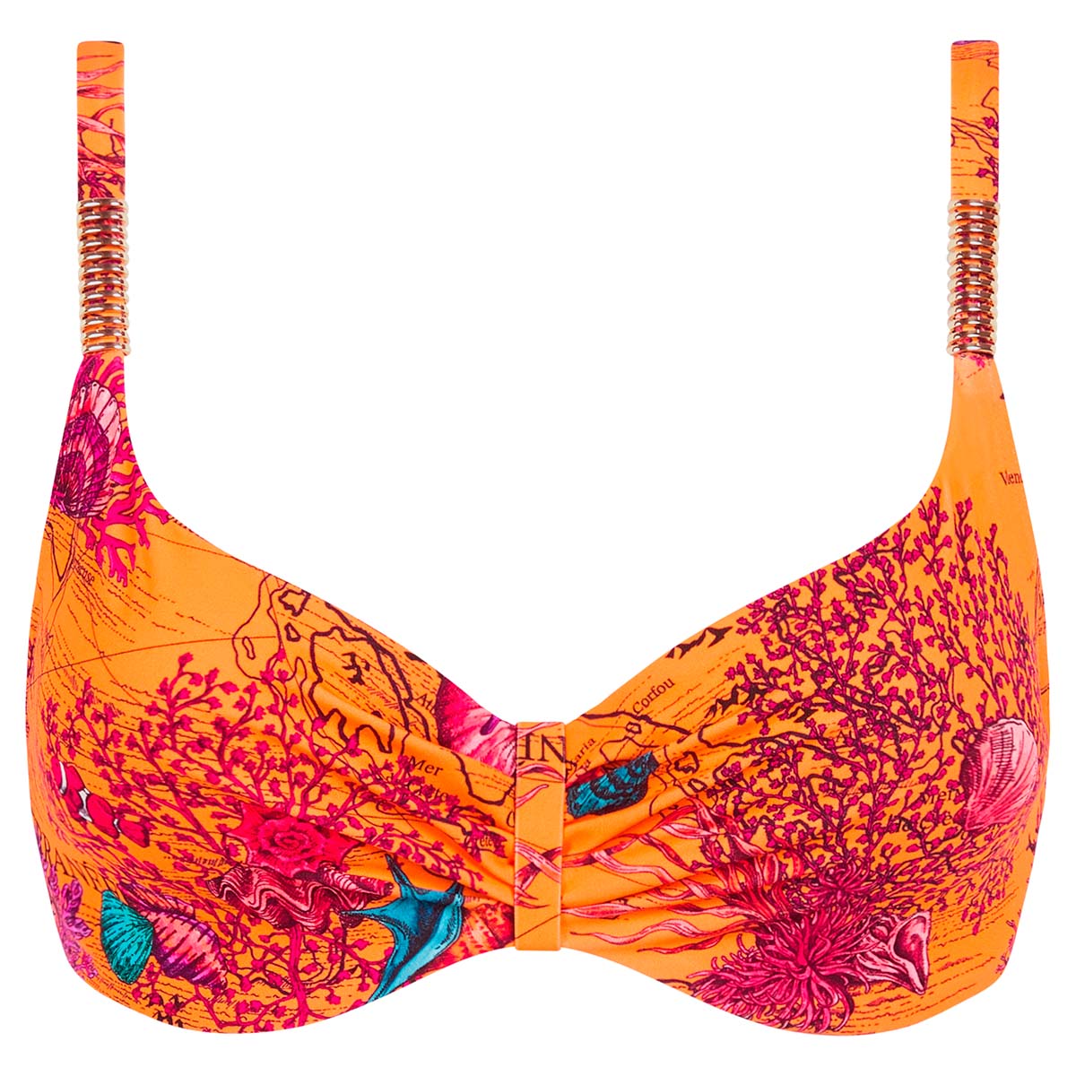 Chantelle Icon bikini top med bøjle, orange - C16VM0 - C79 - Light Mediterranean