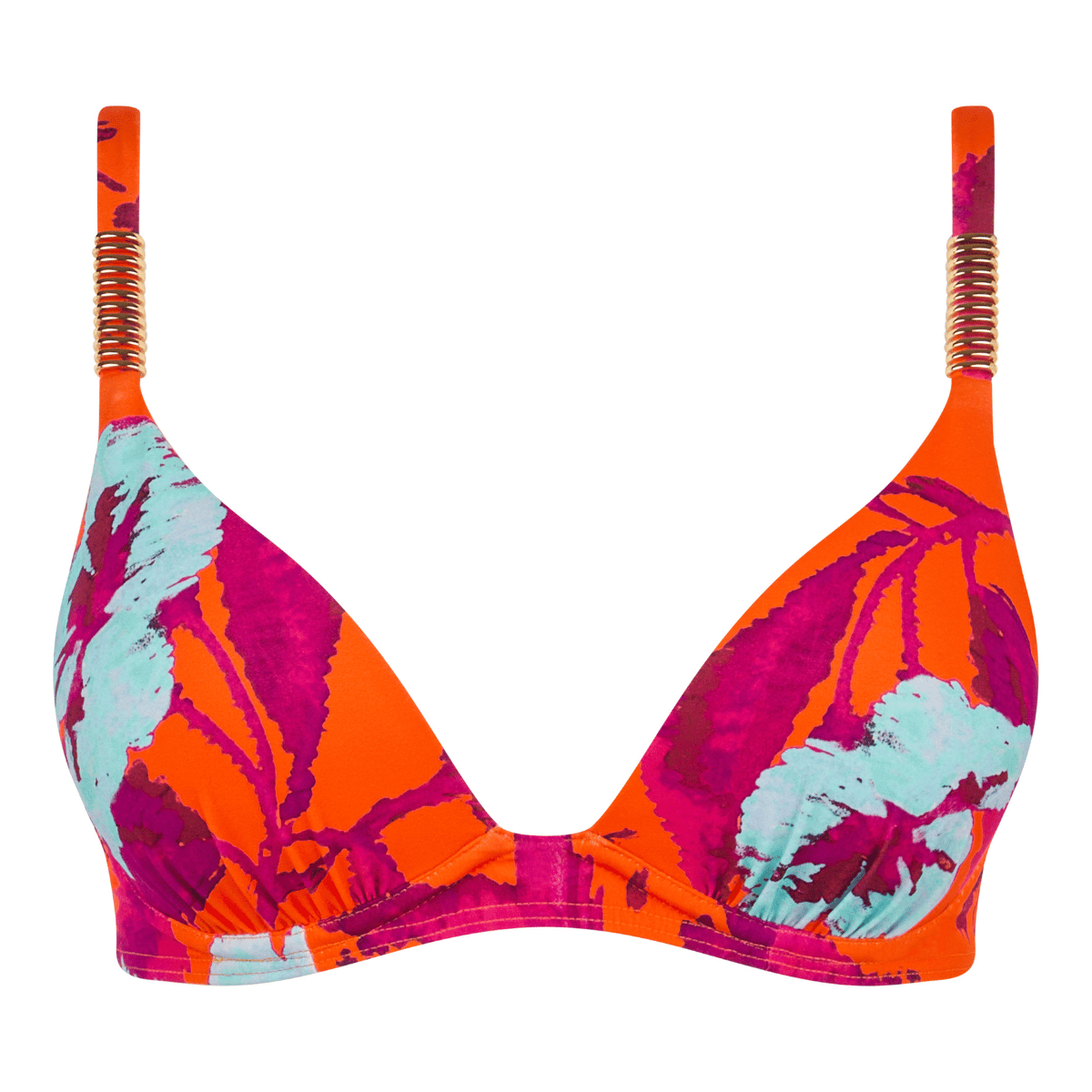 Chantelle Icon Push-Up bikini top med bøjle, multi - C16VNP - A01 - Painted Flowers