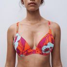 Chantelle Icon Push-Up bikini top med bøjle, multi - C16VNP - A01 - Painted Flowers