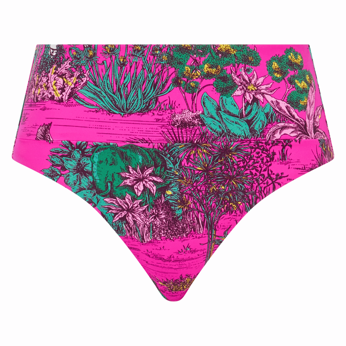 Chantelle Sauvage maxi bikinitrusse, pink - C17UC5 - A10 - Pink Jungle